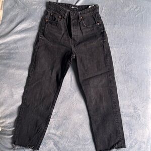 Zara High Rise Skinny Black Jeans US4 EUR36
